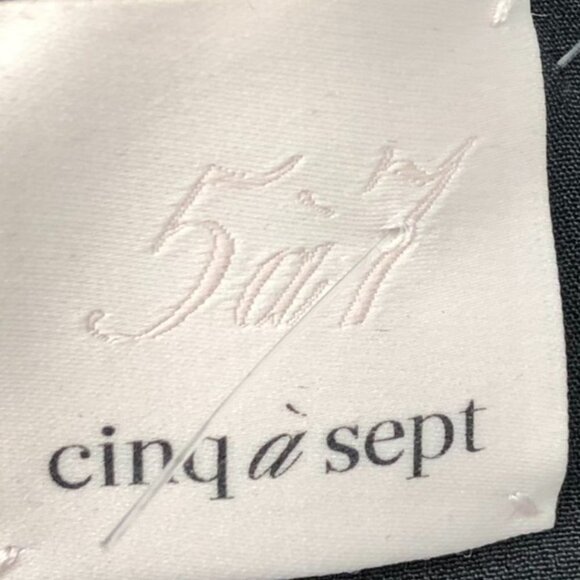 Cinq à Sept  Two Tone Silk Ivory and Black Sleeveless Ring Detail Mini Dress - Picture 6 of 16